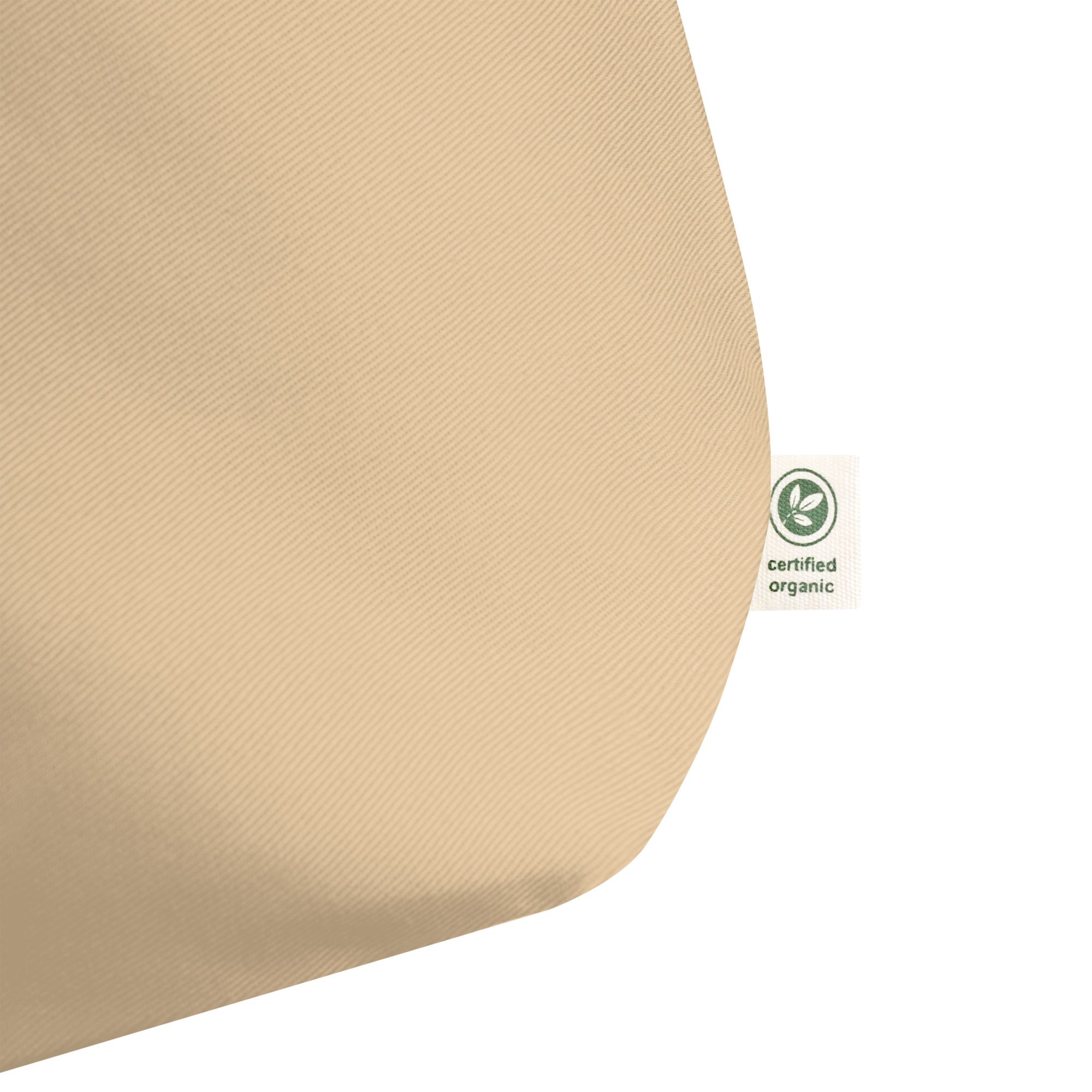 Large Tote Bag with Initial M Embroidered in Green